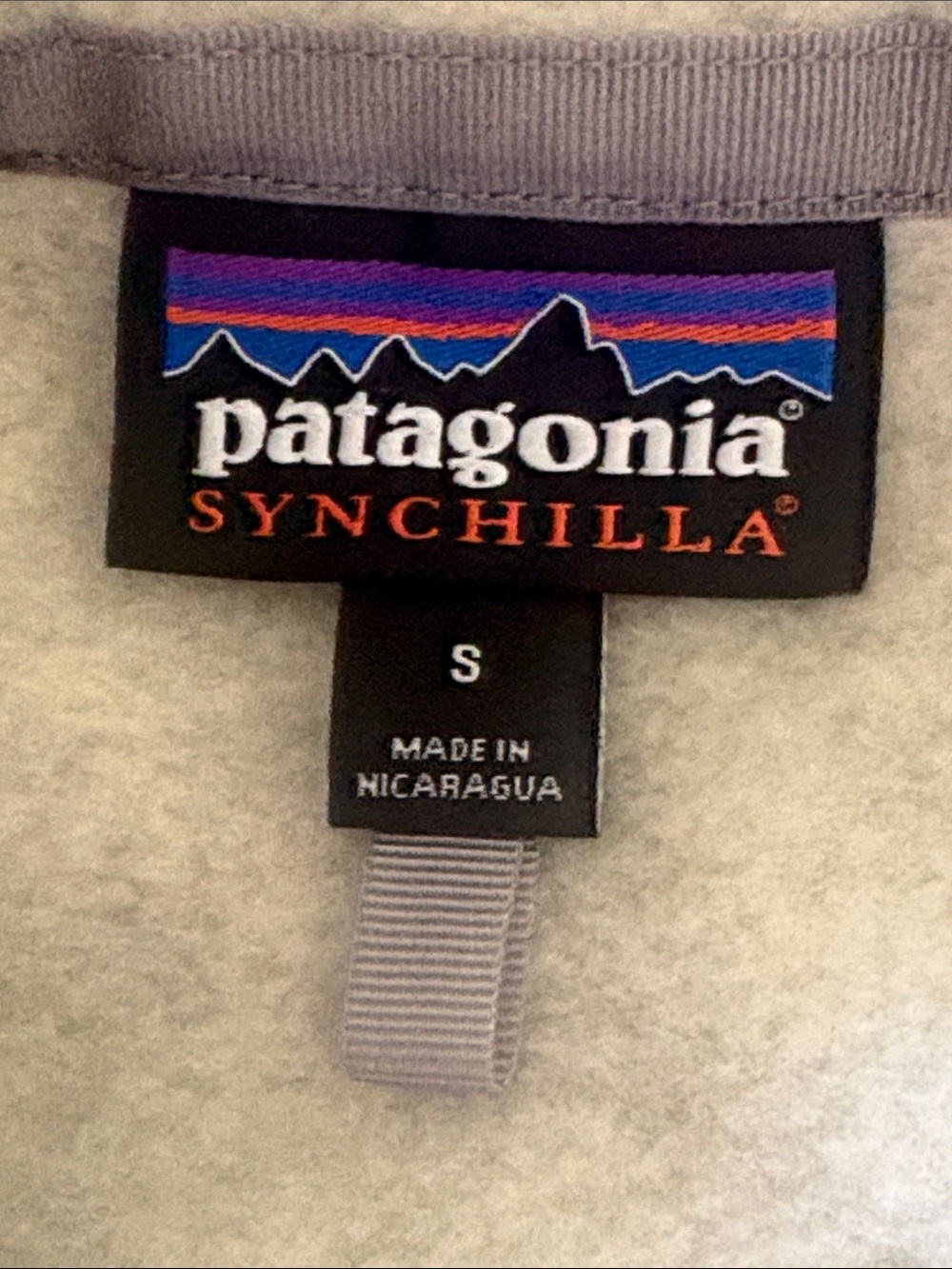 Patagonia Classic Gorpcore Synchilla Full Zip Fleece Vest Oatmeal Size S - Picture 6 of 10